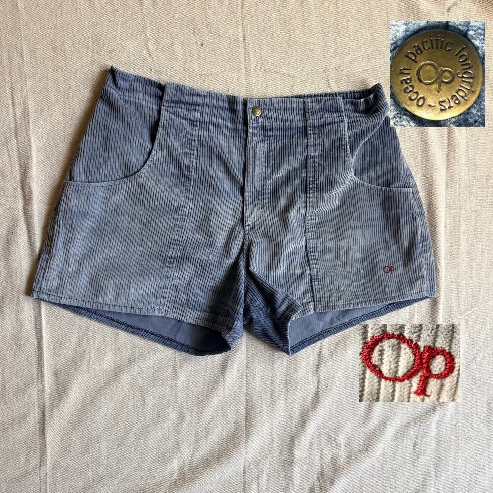 Vintage 1980's Ocean Pacific Shorts Men's 36 Corduroy Made in USA Surf Retro OP